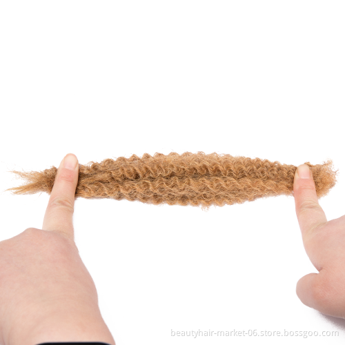 BLT Indian Brazilian Crochet human afro kinky bulk hair #27 extension for human hair locs afro kinky human hair bulk